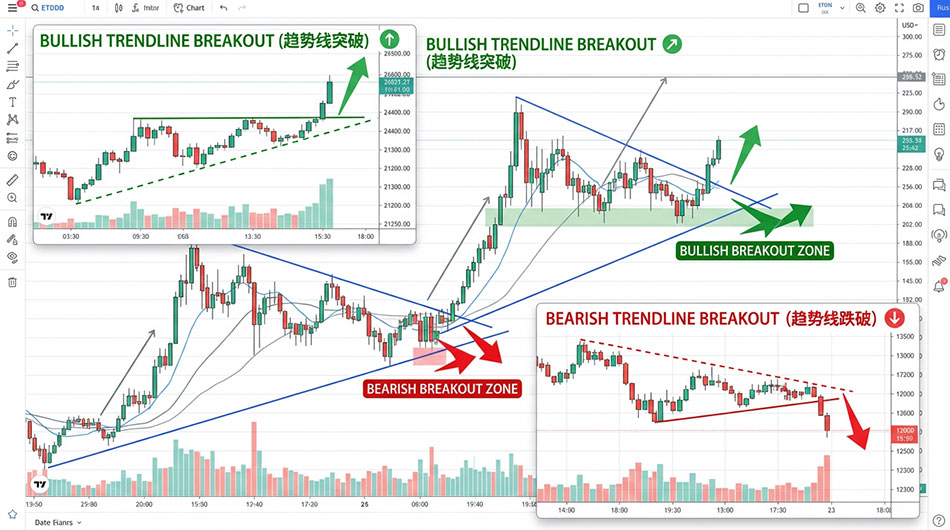 加密货币趋势线突破