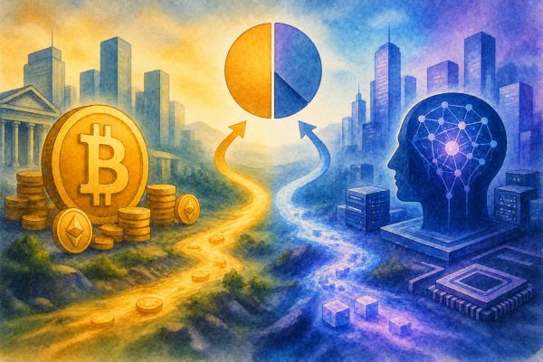加密货币和人工智能的投资热度对比：资金去哪了