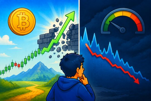 比特币突破后IV不升反降:行情可信度怎么看